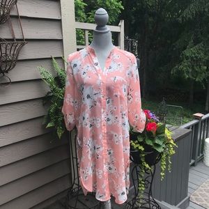 Sweet Rain floral print shirt